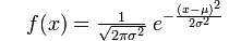 normal distribution function